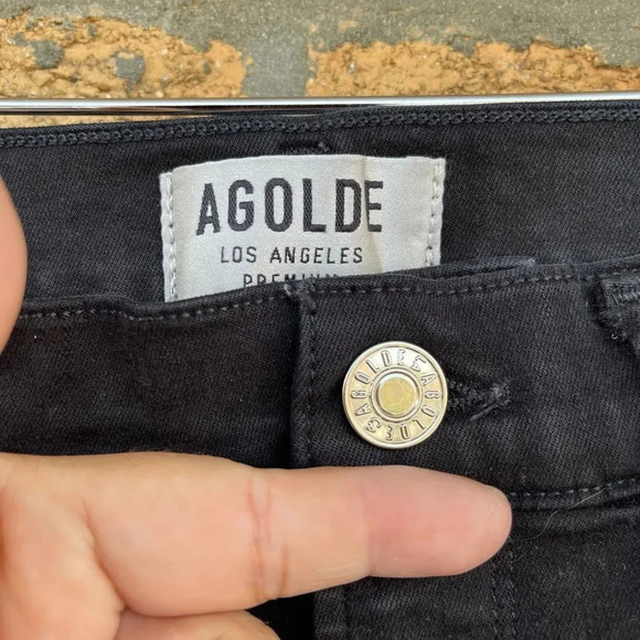 Agolde black Filter Free skinny jeans 24 - Picture 2 of 7